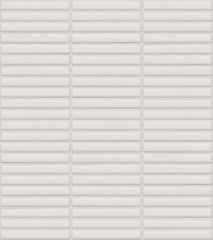 The Mosaic Factory Sevilla Mozaïek Tegel Mini Kitkat Vinger - Wit Porselein Geglazuurd 282x308 mm