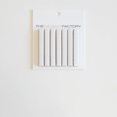 The Mosaic Factory Sevilla Mozaïek Tegel Mini Kitkat Vinger - Wit Porselein Geglazuurd 282x308 mm