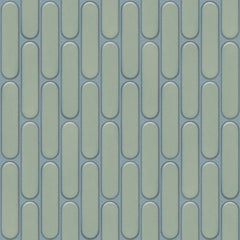 The Mosaic Factory Sevilla Mozaïek Tegel Ovaal Vinger - Licht Groen Gespikkeld Porselein Geglazuurd 300x300 mm