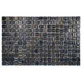 The Mosaic Factory Valencia Mozaiek Tegel Vierkant - 3D Black Pearl Glas Recycled 328x518 mm