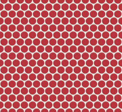 The Mosaic Factory Venice Pennyround Mozaiek Tegel Rond - Rood Porselein Geglazuurd 315x294 mm