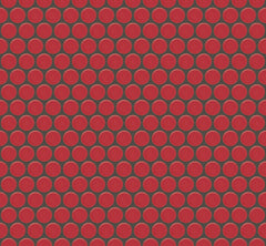 The Mosaic Factory Venice Pennyround Mozaiek Tegel Rond - Rood Porselein Geglazuurd 315x294 mm