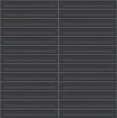 The Mosaic Factory Sevilla Mozaïek Tegel Kitkat Vinger - Glossy Zwart Geglazuurd Porselein 296x299 mm