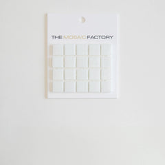 The Mosaic Factory Amsterdam Mozaiek Tegel Vierkant - Ultra Wit Glas Basic 322x322 mm