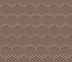 The Mosaic Factory Barcelona Mozaiek Tegel Hexagon- Brons Porselein Geglazuurd 281x325 mm