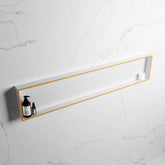 MONDIAZ EASY Nis 149,5x29,5cm in solid surface kleur Ocher | Talc. 1 vak geschikt voor in- of opbouw