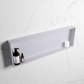 MONDIAZ EASY Niche 89.5x29.5cm in solid surface colour Cale | Cale. 1 compartment suitable for recessed or surface mounting