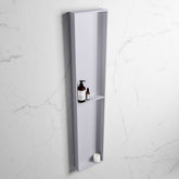 MONDIAZ EASY Niche 89.5x29.5cm in solid surface colour Cale | Cale. 2 compartments suitable for recessed or surface mounting
