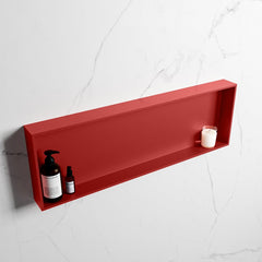 MONDIAZ EASY Nis 89,5x29,5cm in solid surface kleur Fire | Fire. 1 vak geschikt voor in- of opbouw