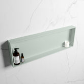 MONDIAZ EASY Niche 89.5x29.5cm in solid surface color Grey | Grey. 1 compartment suitable for recessed or surface mounting