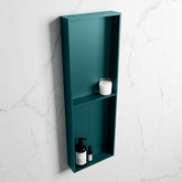 MONDIAZ EASY Niche 149.5x29.5cm in solid surface colour Smag | Smag. 2 compartments suitable for recessed or surface mounting