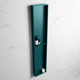 MONDIAZ EASY Niche 89.5x29.5cm in solid surface colour Smag | Smag. 2 compartments suitable for flush or surface mounting