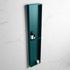 MONDIAZ EASY Nis 89,5x29,5cm in solid surface kleur Smag | Smag. 2 vakken geschikt voor in- of opbouw
