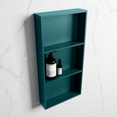 MONDIAZ EASY Niche 59.5x29.5cm in solid surface colour Smag | Smag. 3 compartments suitable for recessing or surface mounting