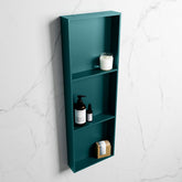 MONDIAZ EASY Niche 89.5x29.5cm in solid surface colour Smag | Smag. 3 compartments suitable for recessing or surface mounting