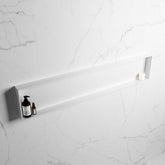 MONDIAZ EASY Niche 149.5x29.5cm in solid surface colour Talc | Talc. 1 compartment suitable for recessed or surface mounting