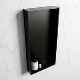 MONDIAZ EASY Niche 59.5x29.5cm in solid surface colour Urban | Urban. 1 compartment suitable for recessed or surface mounting