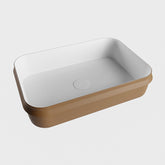 MONDIAZ ARVO Waskom solid surface 55cm kleur Rust / Talc