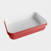 MONDIAZ ARVO Waskom solid surface 55cm kleur Fire / Talc