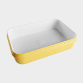 MONDIAZ ARVO Waskom solid surface 55cm kleur Ocher / Talc