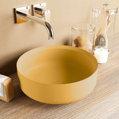 MONDIAZ COSS Waskom solid surface 36cm kleur Ocher / Ocher