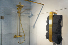 Brauer handdoekbeugel 50x12x6cm - geborsteld goud PVD