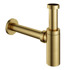 Hotbath Cobber P035 wastafelsifon - Geborsteld Messing PVD