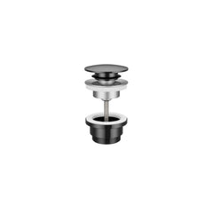 Hotbath Cobber P710 klikplug - Gepolijst Zwart PVD