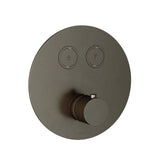 Hotbath Cobber PB009 inbouwthermostaat met 2 pushbuttons Verouderd IJzer