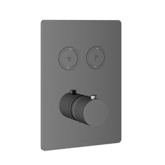 Hotbath Cobber PB009Q inbouwthermostaat met 2 pushbuttons Chroom