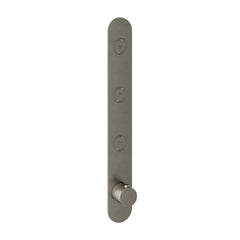 Hotbath Cobber PB050EXT afbouwdeel voor inbouw thermostaat met 3 pushbuttons - Geborsteld Nikkel
