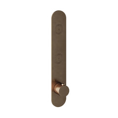 Hotbath Cobber PB066EXT afbouwdeel voor inbouw thermostaat met 2 pushbuttons - Verouderd Messing