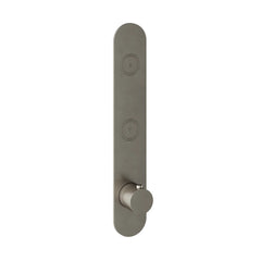 Hotbath Cobber PB066EXT afbouwdeel voor inbouw thermostaat met 2 pushbuttons - Geborsteld Nikkel