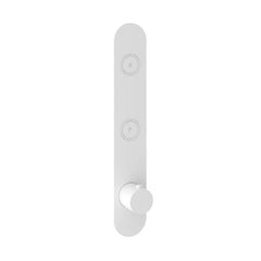 Hotbath Cobber PB066EXT afbouwdeel voor inbouw thermostaat met 2 pushbuttons - Mat Wit