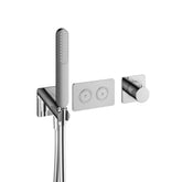 Hotbath Gal PB7071CR inbouw thermostaat met 2 stopkranen en handdouche Chroom