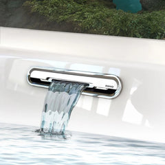 Riho Desire Corner halfvrijstaand bad 184x84cm acryl - rechts - met badvuller - met Sparkle Mood (kopie)