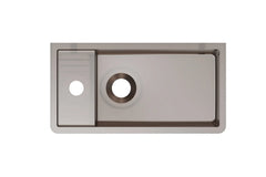 Riho Frosted fontein - solid surface - met kraangat - links/rechts