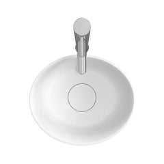 Riho Oval waskom - solid surface - 38x33x20.4cm