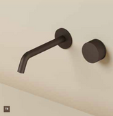 Hotbath Guy Row GY005REXT25TB afbouwdeel voor Inbouw wastafelkraan 25cm - Tuscan bronze