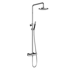 Hotbath Cobber X SDSX9 stortdoucheset - 30cm hoofddouche - staafhanddouche - Geborsteld Nikkel