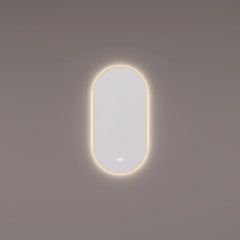 Hipp Design 14900 ovaal rechte spiegel met indirecte LED en spiegelverwarming