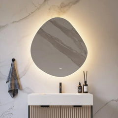 Hipp Design 20000 organische spiegel met LED verlichting en spiegelverwarming