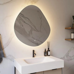 Hipp Design 20000 organische spiegel met LED verlichting en spiegelverwarming