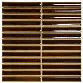 The Mosaic Factory Sevilla smalle vinger mozaïek tegels - kit-kat - 2cm - 30x30 - creme caramel