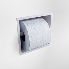 MONDIAZ EASY Toiletrolhouder CUBE 160 solid surface 16x8,6cm kleur Cale. Geschikt voor op en inbouw.