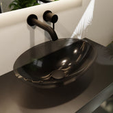 MONDIAZ ZOI Washbasin transparent 50cm color black