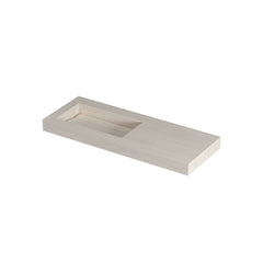 Ink Pitch meubelwastafel 120x45cm keramische slab - links - zonder kraangat - travertin mat
