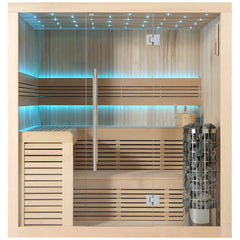 AWT Sauna E1112B Hemlock 200x170 9kW Cilindro