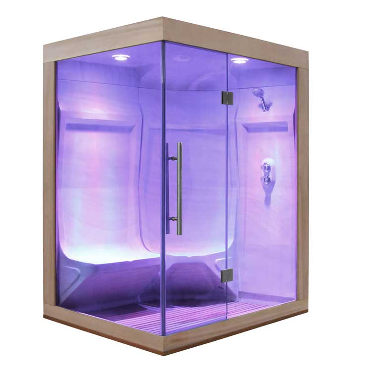 AWT Dampfsauna W200A red cedar 165x135 rechts