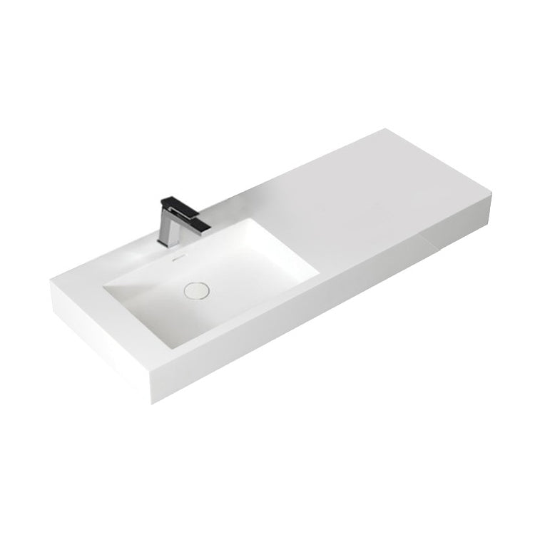 StoneArt Wastafel LP4512L wit 120x48 mat